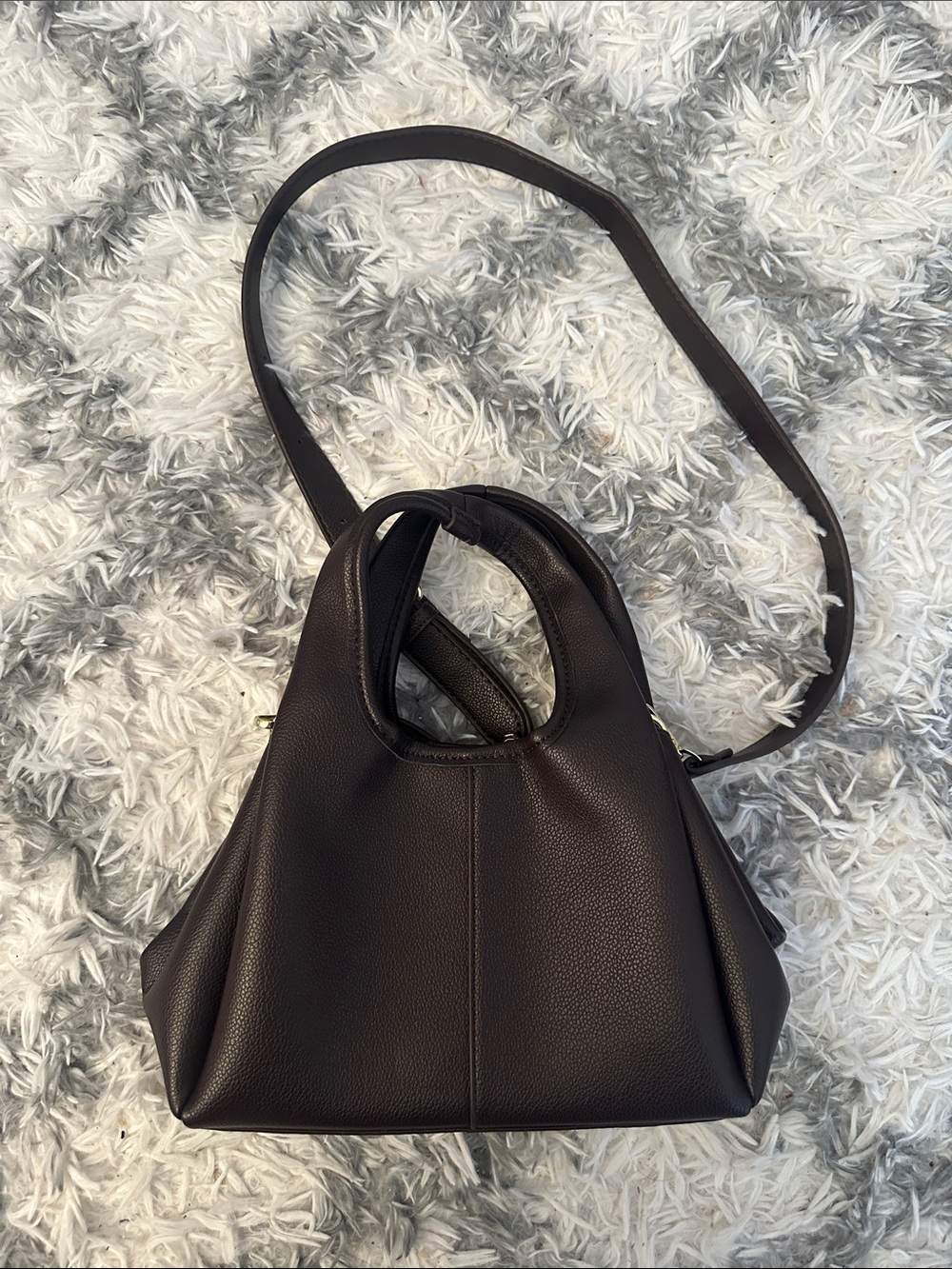 Luxury Women's Dark Brown Leather Shoulder Bag